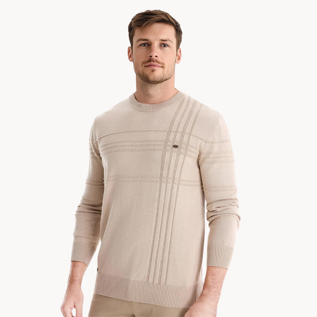 Stijlvolle herenpullover met ruitdesign