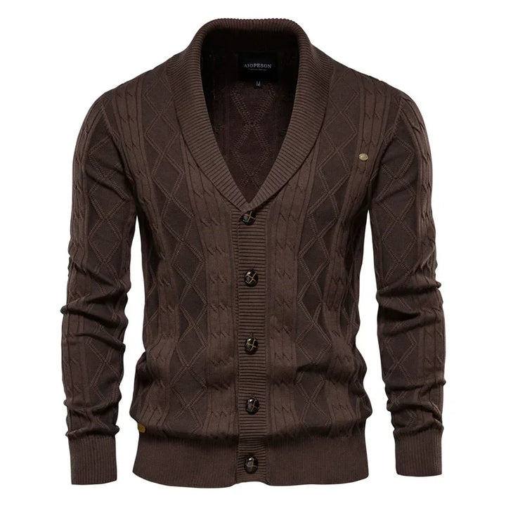 vHaren | Heren Cardigan met Knoopsluiting