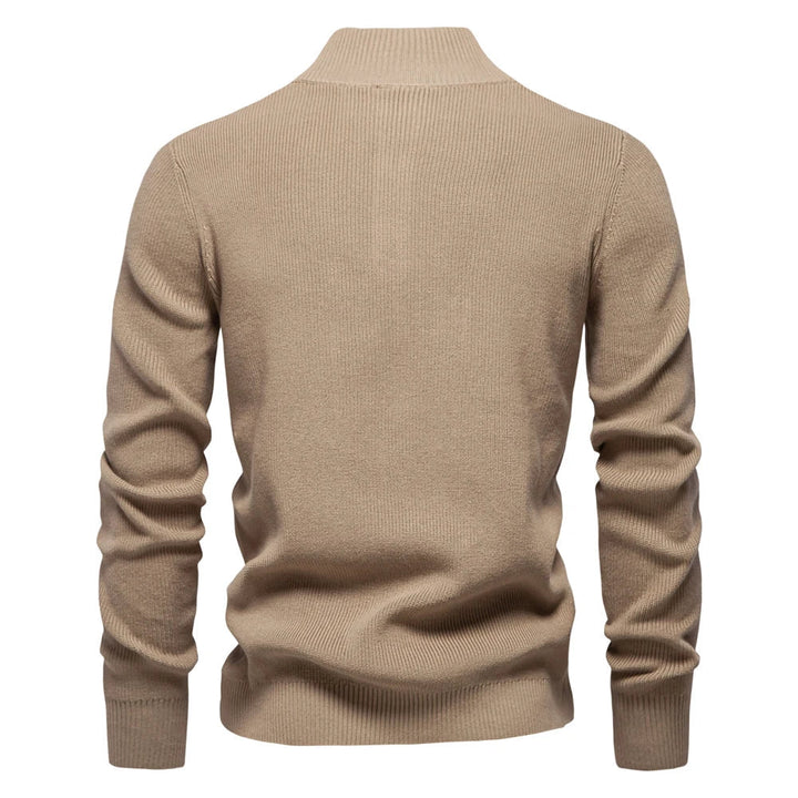 Herenpullover met knoopdesign
