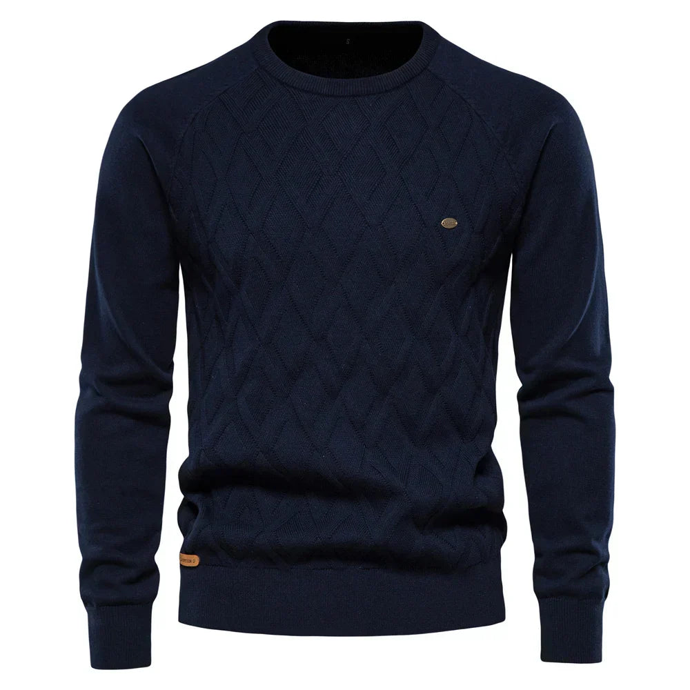 Herenpullover met Ruitpatroon