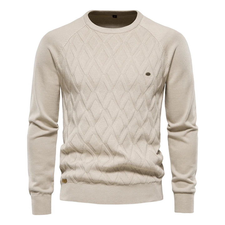 Herenpullover met Ruitpatroon