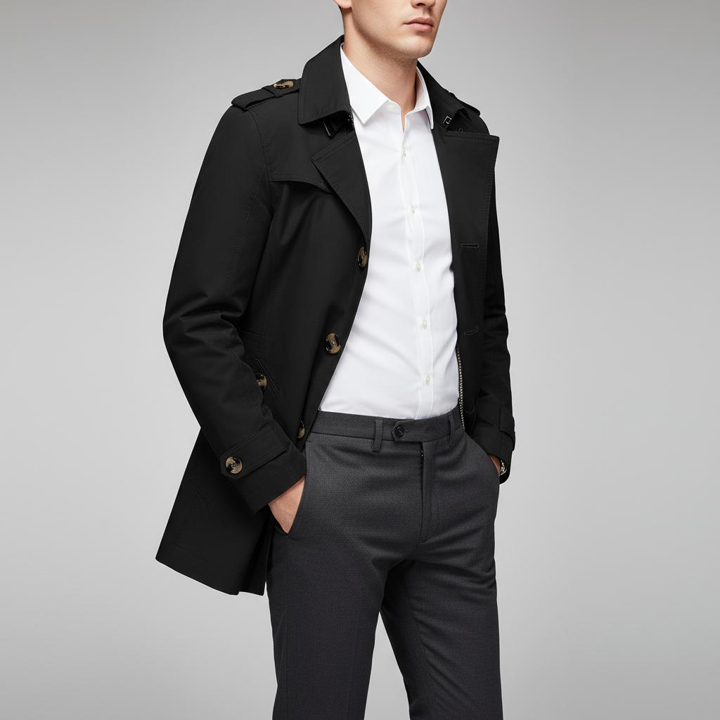 Waterdichte stijlvolle regenjas